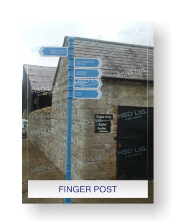 Decorative Fingerpost way finder signage