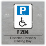 F 204 Disabled Persons Parking Bay