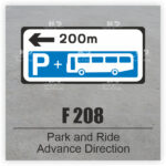 F 208 Park and Ride Advance Direction
