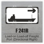 F 241R Load-on Load-off Freight Port Directional Right