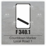 F 340.1 Countdown Marker Local Road 1