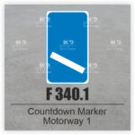 F 340.1 Countdown Marker Motorway 1