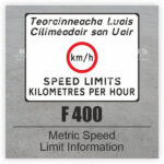 F 400 Metric Speed Limit Information