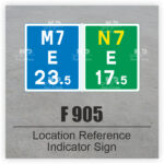 F 905 Location Reference Indicator Sign
