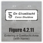 Figure 4.2.11 Entering a Gaeltacht Area with Name