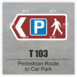 T 103 Pedestrian Route to Car Park